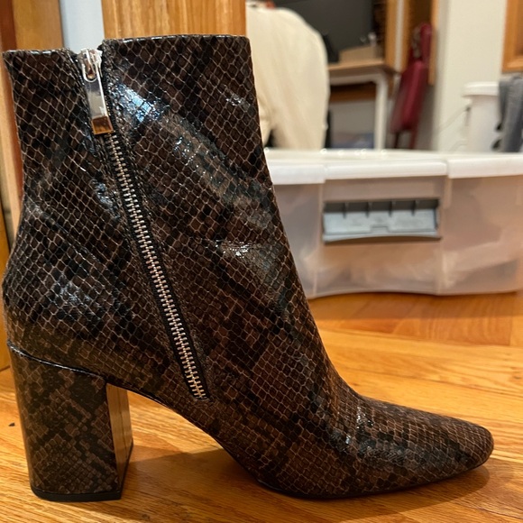 Zara brown snake skin booties brand new never worn - Picture 5 of 6
